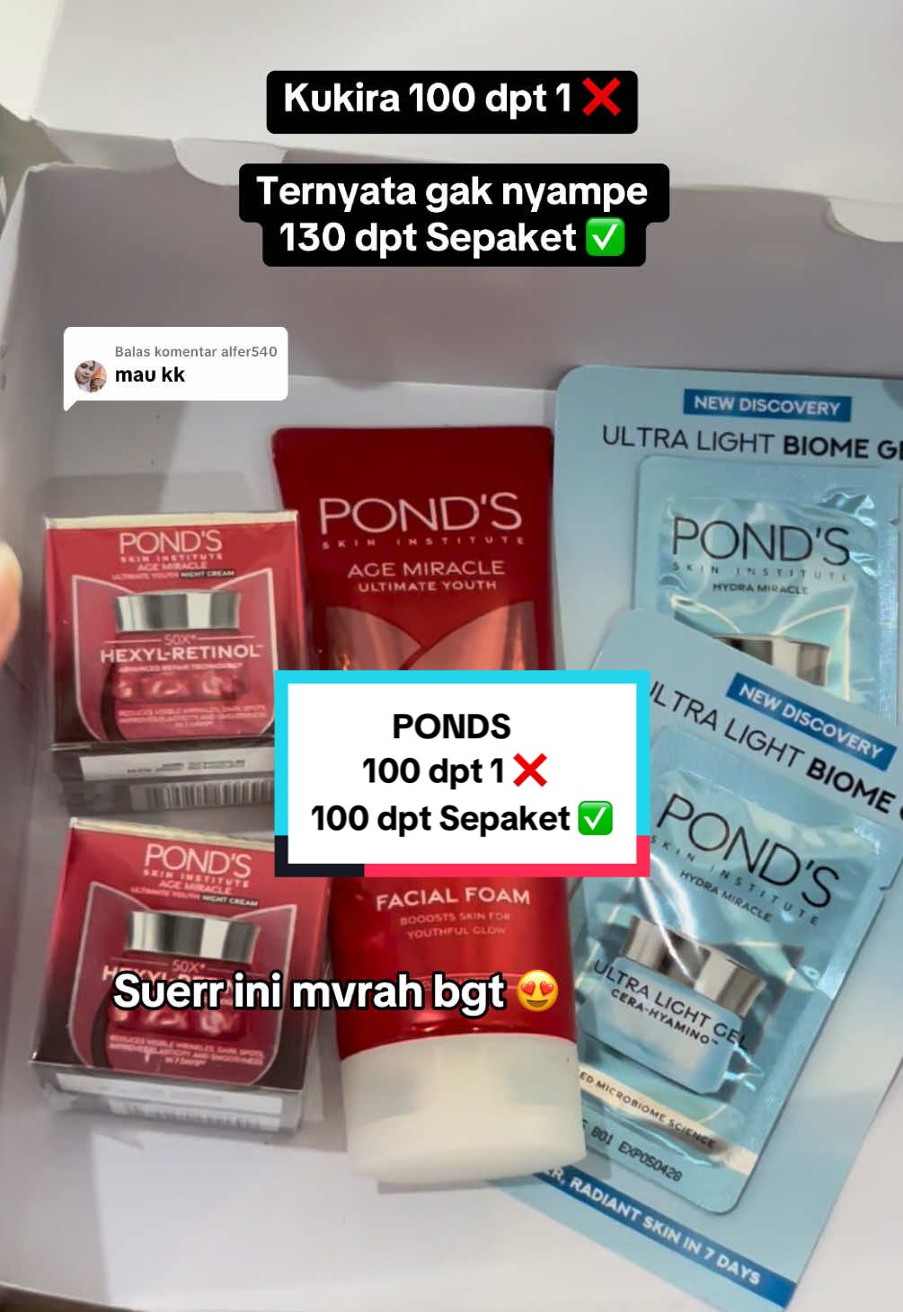 Membalas @alfer540 Buruan CO skrg, keburu ga kebagian ‼️🌈 #pondsagemiracle #ponds #krimflekhitam #rekomendasiskincare #fyp 