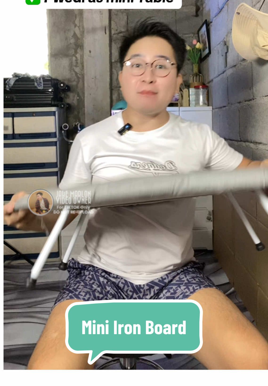 Mini Iron Board mini Kabayo pang plantsa #ironboard #miniironboard #board #homeimprovement #fyp 