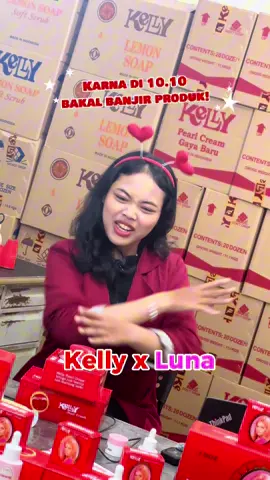 KELLY KAMU MASIH ADA ATAU UDAH HABIS ? 😱 Di guncang 10.10,  kamu bisa stock Kelly x @lunabeautyid sebanyak mungkin!💋 Karna harganya yang super miring + ada hadiah untuk 3 orang beruntung! (syaratnya cek postingan minkel sebelumnya yaa)   #pecintakelly #skincarekelly #trendingtok #kellyxluna #kellycosmetics #trendingsong #kelly