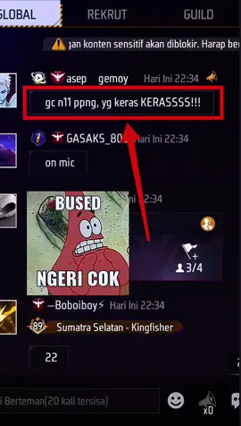 duh, si paling keras 🤧 #jjepep #freefireselamanya #epepselamanya #styleruok #fyp 