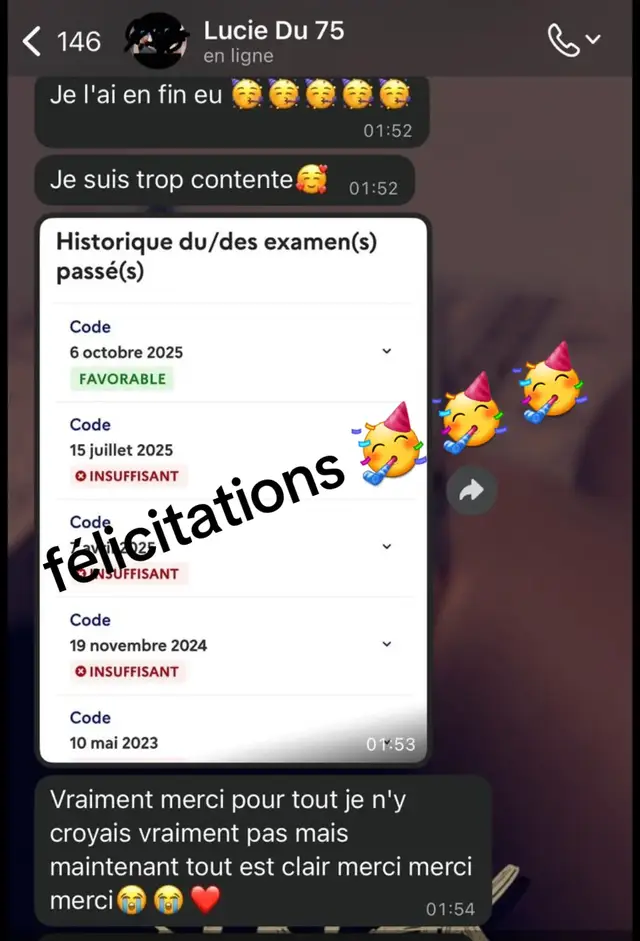 que des résultats positifs avec nous qu'attend tu pour venir passé ton code et ton permis ?#echecpermis  #france #viral_video  #code #permisdeconduire 