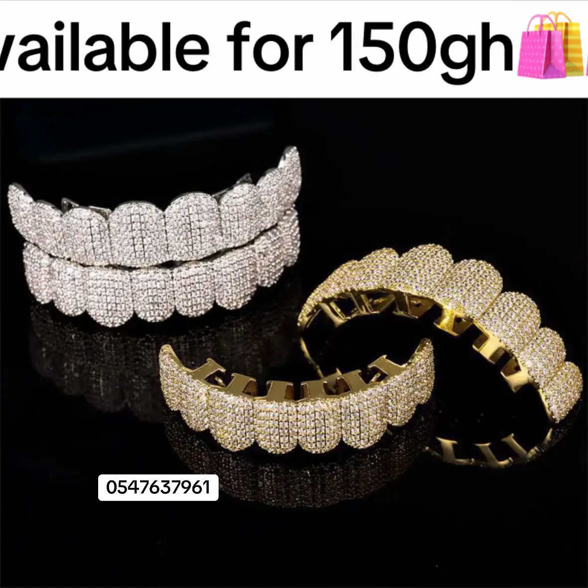 Fashion grills available in stock … golden teeth silver teeth diamond teeth for drip all available 🔥🔥🔥🔥🔥 Contact us on: 0547637961 We deliver nationwide 🇬🇭🇬🇭🇬🇭🇬🇭 #grills #howtosell #stonebwoy #asakaa #okenneth #wasa #tarkwa #dunkwa #manso #fyp #scanty #wontumi 