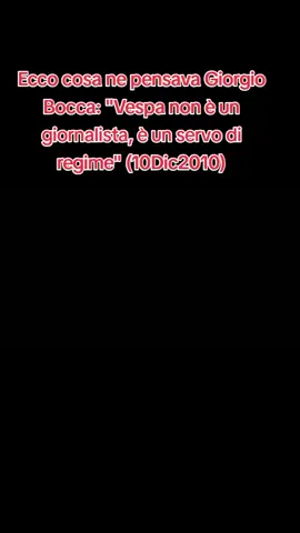 #giorgiobocca #brunovesoa #veritá #giornalista #potere 