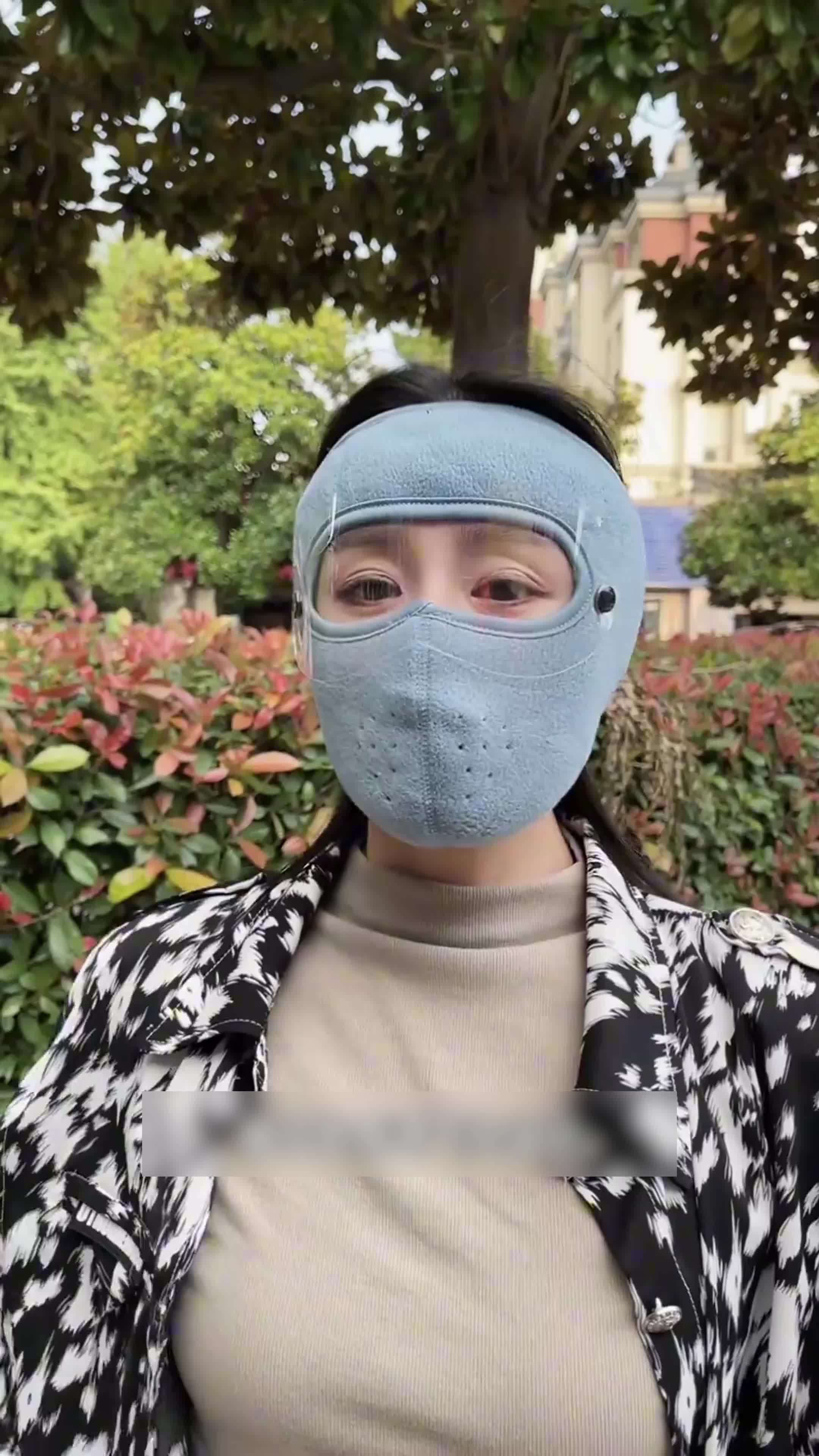 Mặt nạ đi xe đạp giữ nhiệt, Bảo vệ toàn thân chống lại lạnh và gió, Mặt nạ tích hợp, Bịt tai và mặt nạ mắt, Chống gió và chống lạnh, Bảo vệ 360 ° cho khuôn mặt và tai, Thích hợp cho các môn thể thao đi xe đạp 