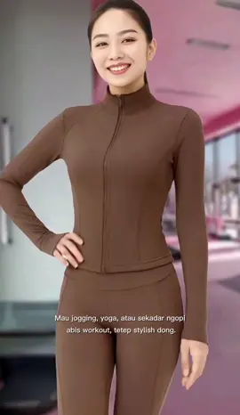 RHID - Jaket Dan Leging High Waist Olahraga Wanita Anti UPF75+ . . #oneset #setelanolahragawanita #setelancelana #bajuolahragawanita 