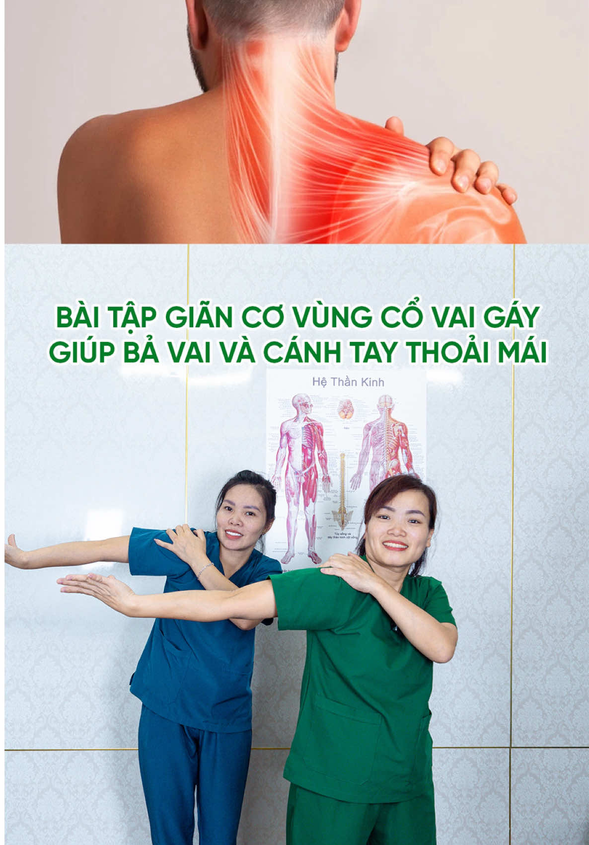 Nếu bạn chỉ cần giơ tay gội đầu thôi mà cũng thấy nặng như bê đá… Nếu bạn làm văn phòng và cổ – vai – gáy lúc nào cũng căng cứng, bả vai đau lan xuống cánh tay. Đó là khi nhóm cơ cổ vai gáy của bạn đang co rút, chèn ép dây thần kinh.Căng cơ cổ vai gáy không chỉ là mỏi, mà là dấu hiệu cơ thể đang “tắc” năng lượng. 👉 Tập thử bài này – nhẹ thôi, nhưng đúng điểm – để giúp bả vai, cánh tay và cổ được “thở” trở lại 🌿 Nếu bạn muốn phục hồi sâu hơn, Trung tâm Chăm sóc Sức khoẻ cộng đồng Khang Linh luôn sẵn sàng đồng hành cùng bạn #duocsixoa #TTCSSKCĐ #40Nguyenhong 