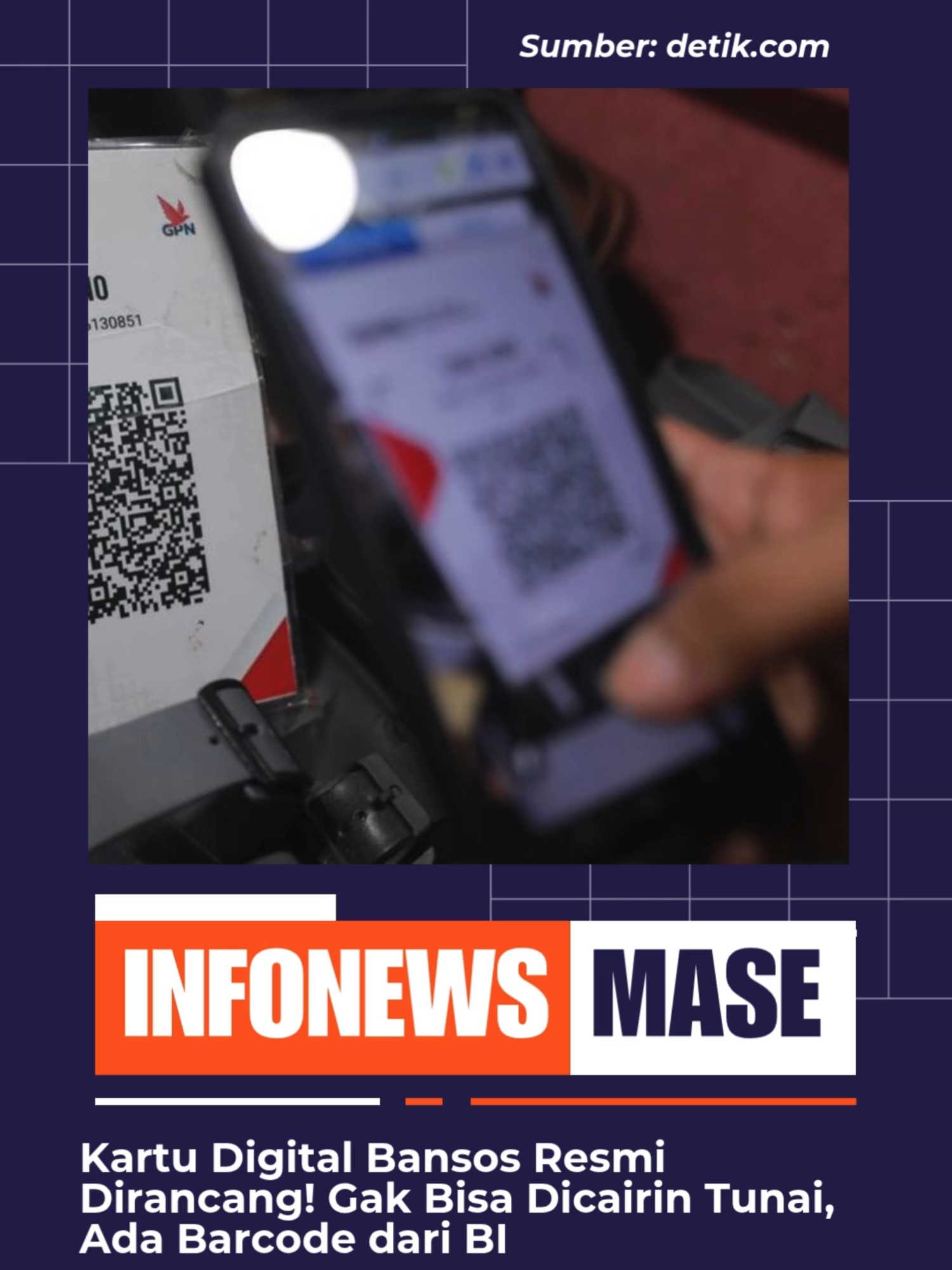 Mensos Saifullah Yusuf atau Gus Ipul tengah menyiapkan kartu digital bansos yang dilengkapi barcode khusus dari Bank Indonesia.Tujuannya? Agar bantuan sosial tepat sasaran dan tidak disalahgunakan untuk membeli barang di luar kebutuhan pokok. Melalui kartu ini, penerima hanya bisa berbelanja di toko-toko tertentu dan tidak bisa mencairkan uang secara tunai. Kementerian Sosial juga akan menyiapkan pendamping di setiap desa untuk membantu warga yang belum terbiasa dengan sistem digital. Dengan kerja sama antara Kemensos dan BI, pemerintah berharap penyaluran bansos jadi lebih transparan, efisien, dan tepat guna — benar-benar membantu mereka yang membutuhkan. #Bansos2025 #KartuDigitalBansos #GusIpul #Kemensos #BankIndonesia #BeritaTerkini #BansosTepatSasaran #DigitalisasiBansos #IndonesiaMaju #BeritaHariIni