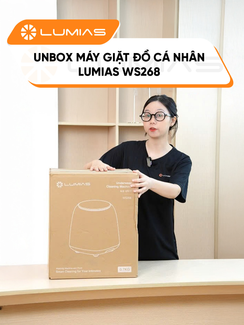 Unbox máy giặt đồ cá nhân Lumias WS268 cùng mình nhé! #lumias #lumiasvietnam #gigavn #hoplongecommerce #maygiatdocanhan #LumiasWS268 #WS268