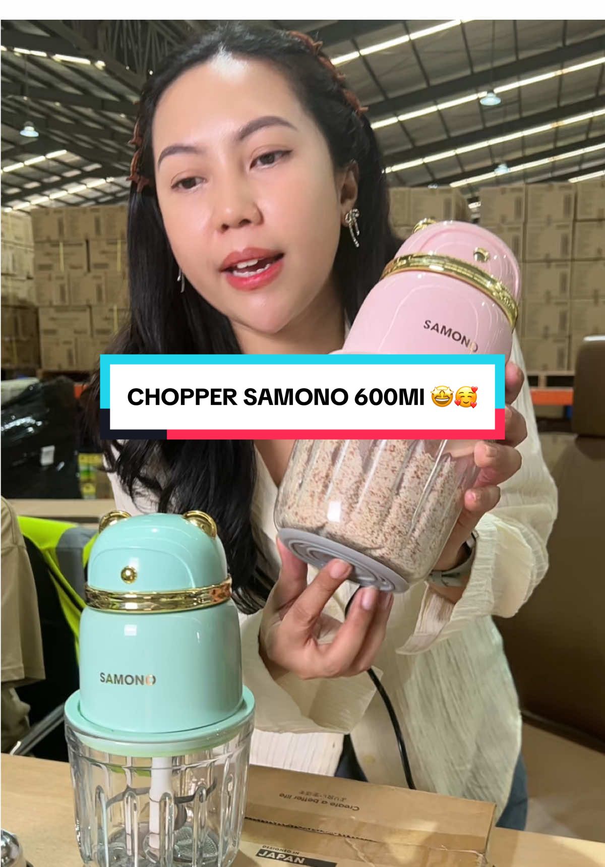 Chopper samono kapasitas 600ml🤩Hemat Listrik cuma 220Watt😱Ayo cek keranjang Bisa Cod✅ @Ischa&Indy #ischaindyofc #gajiansale #choppersamono 