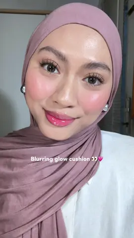 Akhirnya cobain si pink cushion ini! glowing tapi ga berlebihan luvv😙 #cushion #makeuphani #makeup #glowcushion 