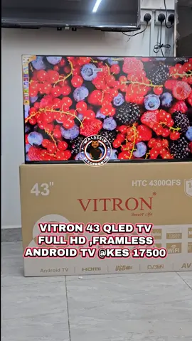 Vitron 43 qled tv smart Android 👌 @TCL PLUG 254 🇰🇪 #tclplug254🇰🇪 #walsseinelectronic #electronicsplug254 #nairobi #mombasa 
