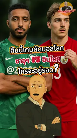 คืนนี้เกมคัดบอลโลก ซาอุฯ vs อินโดฯ ใครจะอยู่รอด? 8 ต.ค. | แปะมองบอล #แปะมองบอล #tiktokการกีฬา #sportsontiktok #บอลโลก 