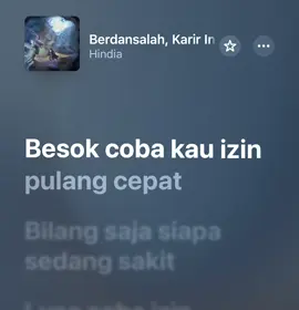 Berdansalah,karir ini tak ada artinya #hindia #lirik 