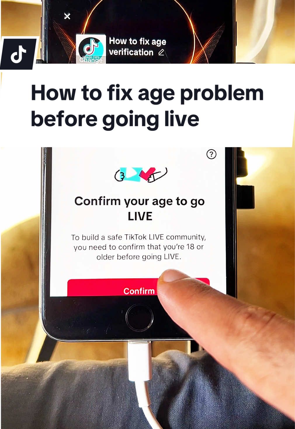 Age verification before going live #ageverification #LIVEIncentiveProgram #LIVEwithlowfollowers #PaidPartnership #howtogolive 