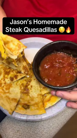 🎥 Cooking Tutorial: Jason walks you through how to make his famous homemade steak quesadillas—from seasoning the flank steak (or London broil) to pan-searing it in olive oil, slicing it just right, and loading it into tortillas with all the good stuff. This is an easy dinner idea that actually tastes gourmet.  ---steak quesadilla recipe, how to cook flank steak, easy steak dinner, quick meals, husband cooks dinner #EasyRecipe #quesadilla #Foodie #Recipe #cooking 