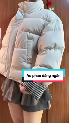 Áo phao siu ấm luôn #aophao #muasamcungtiktok #muataitiktok #tiktokshop #croptop 