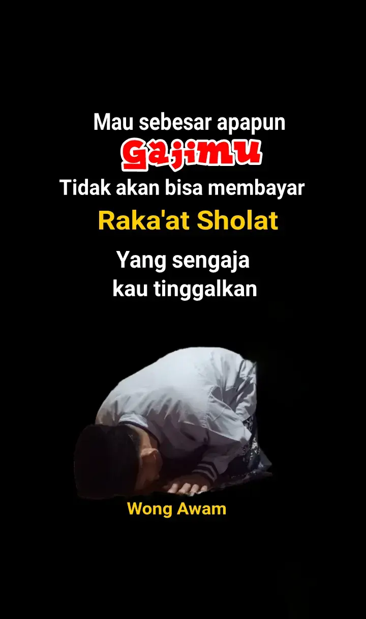 Jangan tinggalkan sholat  #sholat #sholat5waktu #sholatlah #fyp #tiktok 