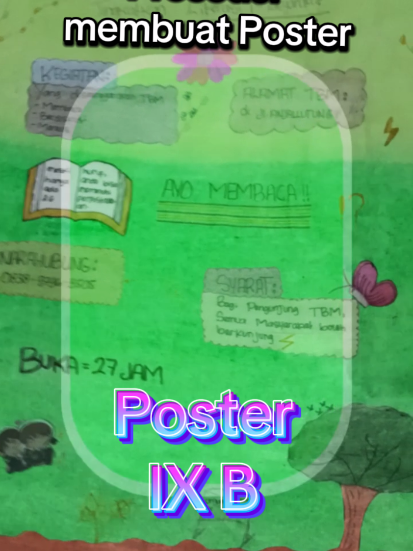 Membuat Poster TBM #fyppppppppppppppppppppppp  #smp  #viraltiktok  #lewatberanda  #foryoupage❤️❤️ 