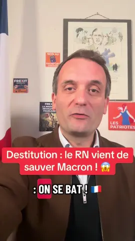 #Destitution #Macron #RN #LesPatriotes Rejoignez Les Patriotes (lien en bio) et venez ce samedi 11/10 immense manif nationale « Macron dehors ! Frexit » rdv Paris 14h Port Royal 🇫🇷