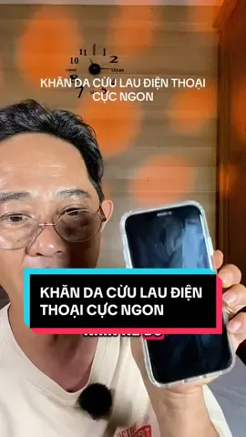 KHĂN DA CỪU LAU ĐIỆN THOẠI CỰC NGON#bibireview #khandacuu #dogiadungtienich 
