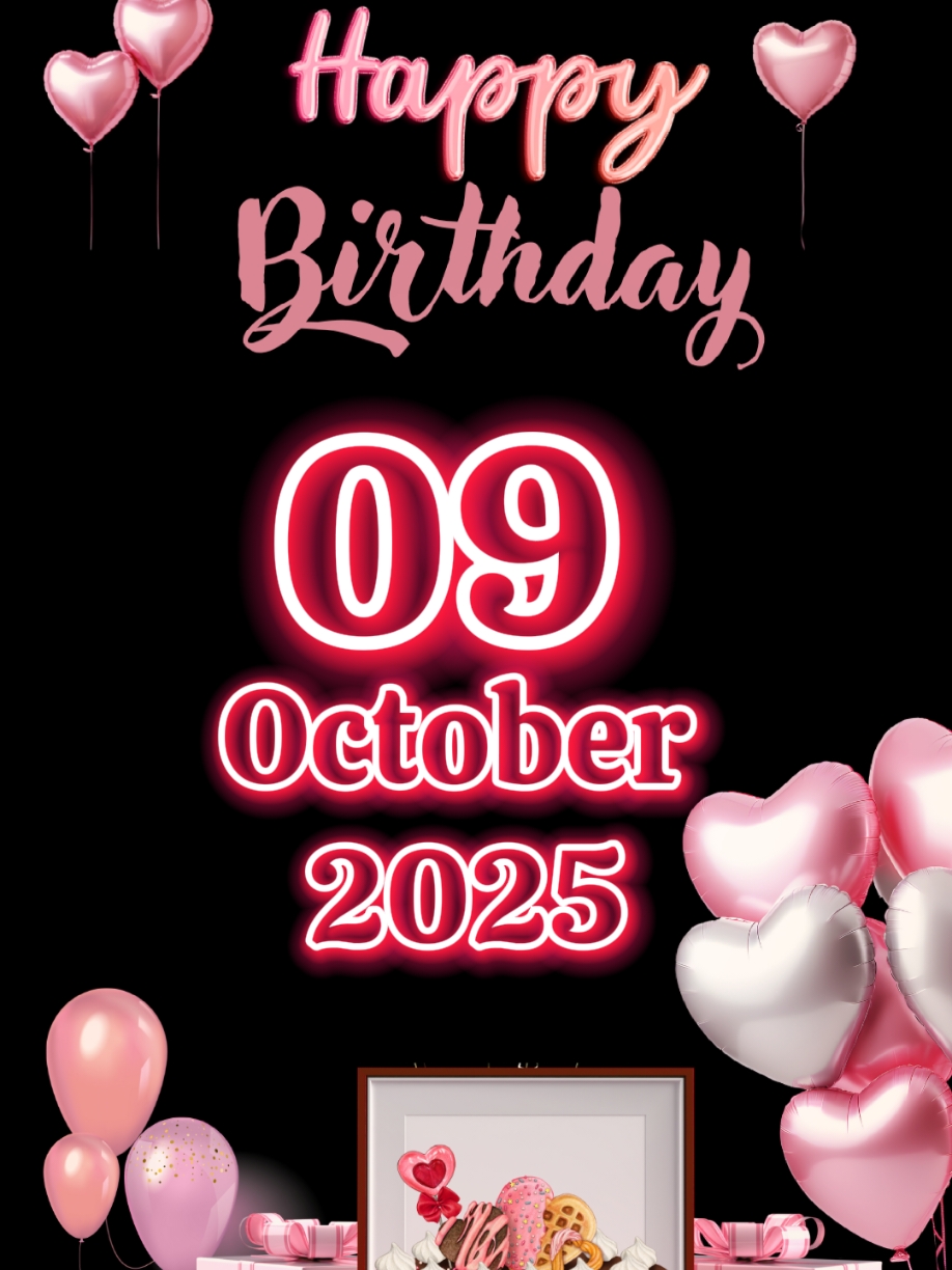 birthday 9 October  #birthday #happybirthday #happybirthdaytoyou #birthdaytemplate #happybirthdaywishes #happybirthdaysong #happybirthdaygirls #ulangtahun #milad #hbd #happybirthdaytemplate #birthdayparty #birthdaytoyou #birthdaygirl #fyp #viral #trend #CapCut 
