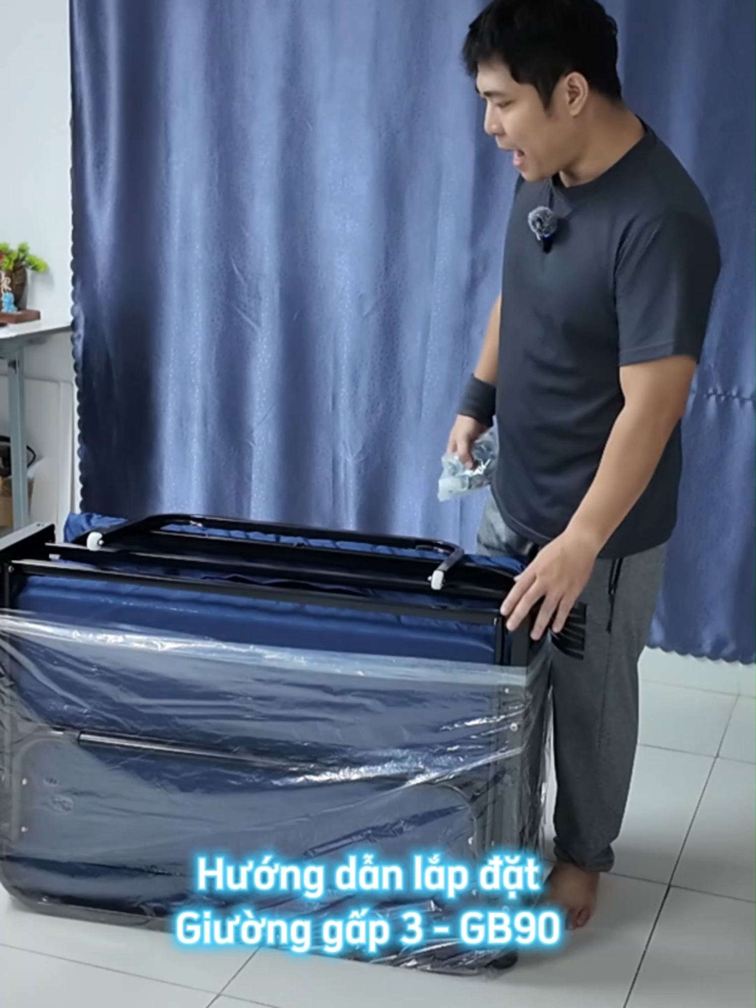 Gb90 - hướng dẫn sử dụng Giường Gấp Ba Khúc Nikita #giuong #giuonggapgon