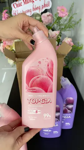 Nước tẩy bồn cầu Topgia hương nho đào#tayboncau #review #xuhuong 