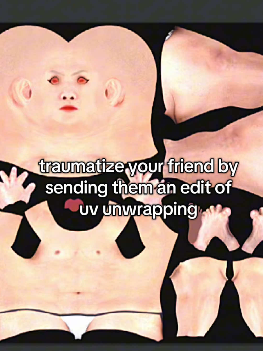 nightmare fuel #artstudent #artschool #capcut #3dmodeling #maya 