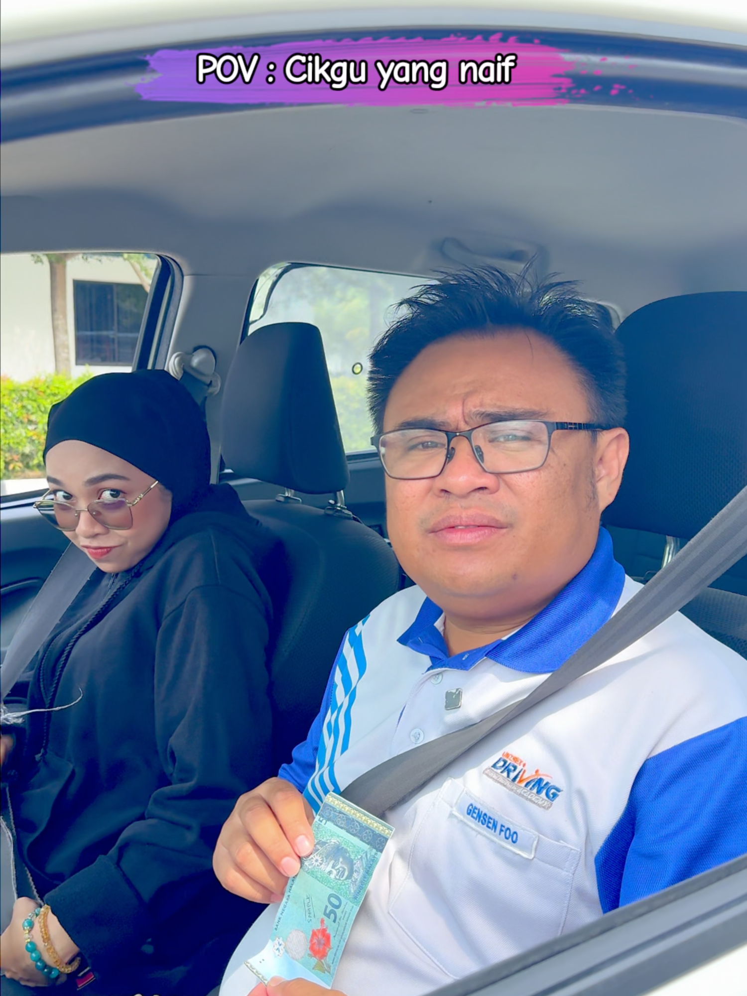 Cikgu yang naif😂 #fypシ #fyp #fypシ゚viral #viralvideo #dramapendek #hiburan #funny #daftarlesen #drivinglicense #lesenmotor #sekolahmemandu #nilai #unisexdrivingacademy #gensengeng