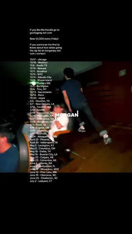 Filmed in Lisbon may 2925. Shout out to everyone who came out to the Portugal shows a few months ago and shout out to everyone who came out to the sold out show in Dubai a few nights ago.  If you like the hoodie go to goofygang dot com New VLOGS every friday! If you wanna be the first to know about tour dates going the vip list at morganjay dot com / contact 10/17 - chicago 10/18 - Madison 11/8 - Austin TX 11/10 - Newark  11/11 - Brooklyn  11/13 - NYC 11/14 - Atlantic City  11/15 - Rhode Island 12/4 - Portland ME 12/5 - Burlington  12/6 - Troy, NY 12/13 - Sacremento  12/14 - Reno 12/30 - vegas  3/6 - Houston, TX 3/7 - New Orleans, LA 3/12 - Tacoma, WA 3/13 - Seattle 3/14 - Vancouver, BC 3/26 - Pittsburgh, PA 3/27 - Salamanca, NY 3/28 - Rochester, NY 4/3 - Boise, ID 4/4 - Eugene, OR 4/10 - Charlotte, NC 4/11 - Nashville, TN 4/24 - Albuquerque, NM April 25 - Phoenix, AZ April 30 - Indianapolis, IN May 1 - Lexington, KY May 2 - Columbus, OH May 15 - Dallas, TX May 16 - Bossier City, LA May 22 - Calgary, AB May 23 - Edmonton, AB June 5 - Atlanta, GA June 6 - Hollywood, FL June 12 - Milwaukee, MKE June 13 - Prior Lake, MN June 19 - Cherokee, NC June 20 - Charleston, SC July 2 - Ledyard, CT