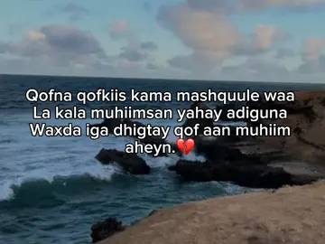 Adiguna waxaad iga dhigtay qof aan muhiim aheyn.💔 #qalbijab😥💔😥 #jecelow #qalbiholcay💔🥺 #viwesproblem😌🙏💔 #viwes 