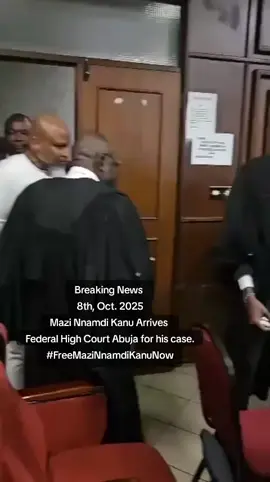 Breaking News  8th, Oct. 2025 Mazi Nnamdi Kanu Arrives Federal High Court Abuja for his case. #freemazinnamdikanunow 