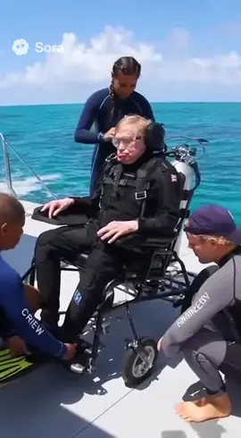 Tag your diver friend #stephenhawking #sora #fyp #ai #diving 