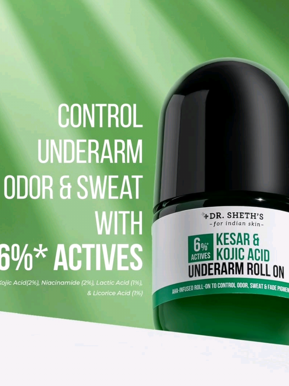 Brighten& Refreshen Your Underarms💚 #underarmrollon #rollon #fyp #drsheths #fypviralシ 