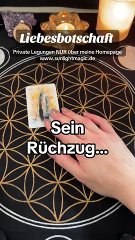 Warum ist er im Rückzug? Private Legungen nur über meine Homepage, Link in Bio  #twinflamereading #seelenpartner #kartenlegen #tarot 