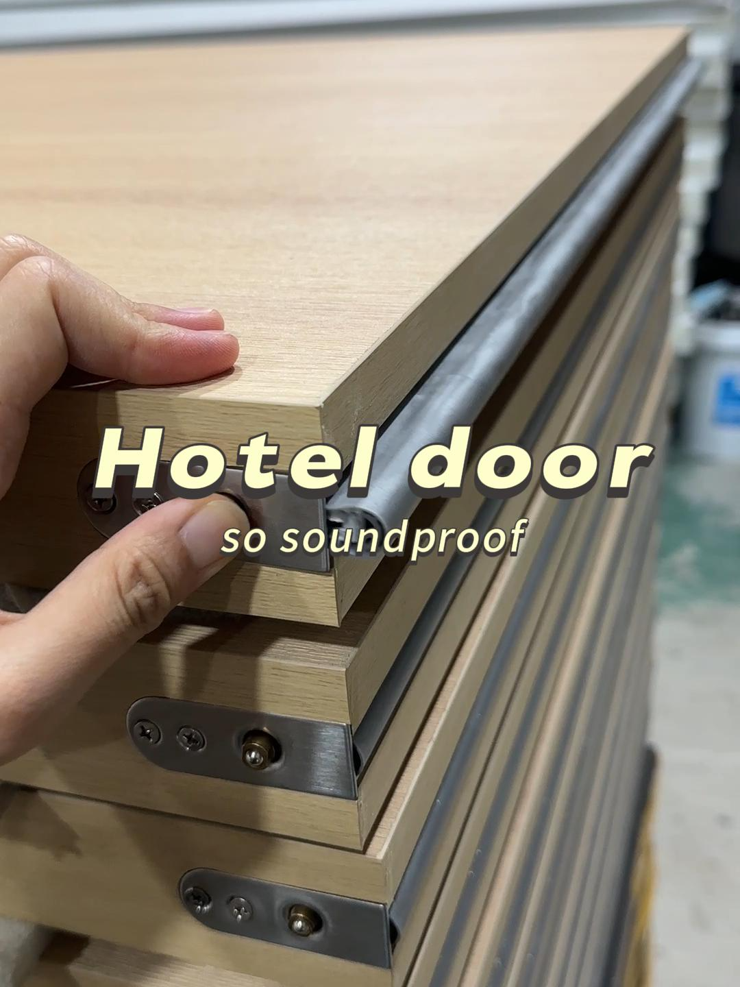 Why can the wooden doors of star-rated hotels be so soundproof? We are the source factory of wooden doors in Guangdong, China, with a total production area of 20,000 square meters. Welcome to visit our factory.#door #woodendoor #doorfactory #rhj #chinesefactory #homedesign #hoteldesign #hoteldoor #hotelengineering
