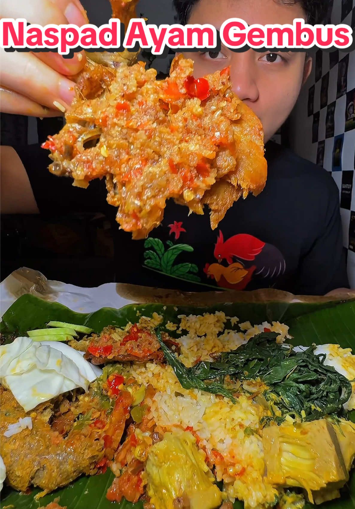 mau makan nasi padang pagi sore lagi tapi mau tambahin ayam gepuk pak gembus biar lebih puedesss di campur mak cabe level 15 🔥🔥 #pedasnyaenakmak #nasipadangpagisore #mukbang #foodfestontiktok #ayamgepukpakgembus 