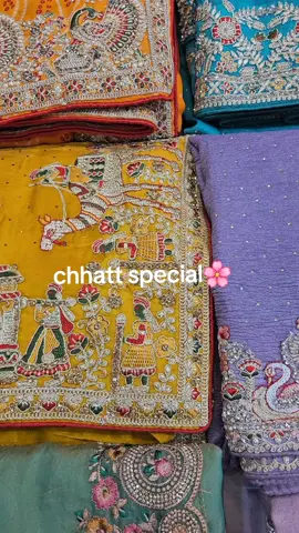 chhath special.....✨️🌼 pure gotta patti mithila handwork saree. . . . Dm us more details #durbarcloth1 #chhathpuja  #chhathspecialsaree #fyppppppppppppppppppppppp #viralvideo 