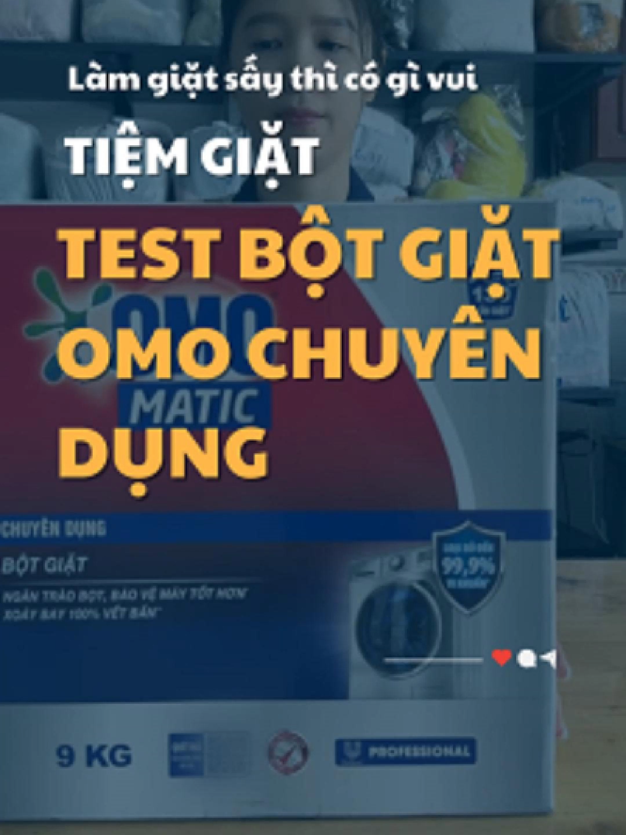 Test bột giặt OMO chuyên dụng của nhà UN đây #xuhuong #tiemgiattizat #lamgiatsaycogivui #danhgia