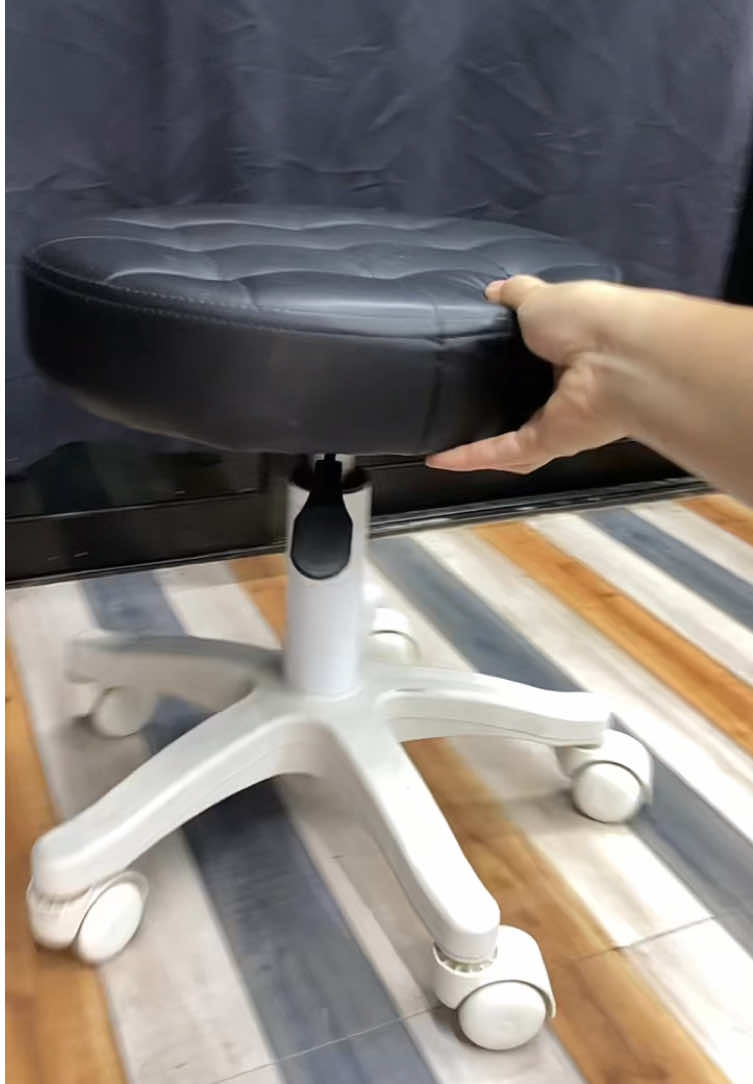 Beauty Salon Special Stool Hair Salon Nail Chair Rotating Lifting Backrest Large Work Chair with Wheels Home Round Chair 👌🏼👌🏼👌🏼 #highlights #fyppppppppppppppppppppppp 