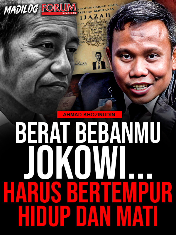 AHMAD KHOZINUDIN: BERAT BEBANMU JOKOWI... HARUS BERTEMPUR HIDUP DAN MATI Rismon Sianipar, Roy Suryo dan para 'pemburu ijazah' Presiden ke-7 Joko Widodo (Jokowi) melihat langsung ijazah Jokowi yang ada di Komisi Pemilihan Umum (KPU). Menurut mereka, Ijazah yang ditunjukan KPU serupa dengan ijazah yang selama ini mereka analisa. Apa implikasi hukum dari temuan ijazah Jokowi tersebut? Bagaimana kelanjutan kasus ijazah Jokowi?  Podcast Madilog Forum Keadilan berikut ini mengupas pertanyaan-pertanyaan tersebut secara mendalam bersama Kuasa hukum Tim Pembela Aktivis dan Ulama (TPUA) Ahmad Khozinudin.* Host: Darmawan Sepriyossa - Jurnalis Senior Narasumber: Ahmad Khozinudin - Pengacara Roy Suryo CS #ahmadkhozinudin #roysuryo #jokowi #kpu #rismonsianipar #ijazahjokowi #tpua #politikindonesia #kasusijazah #beritaterkini #forumkeadilan #madilog #podcastmadilog #gibranrakabuming