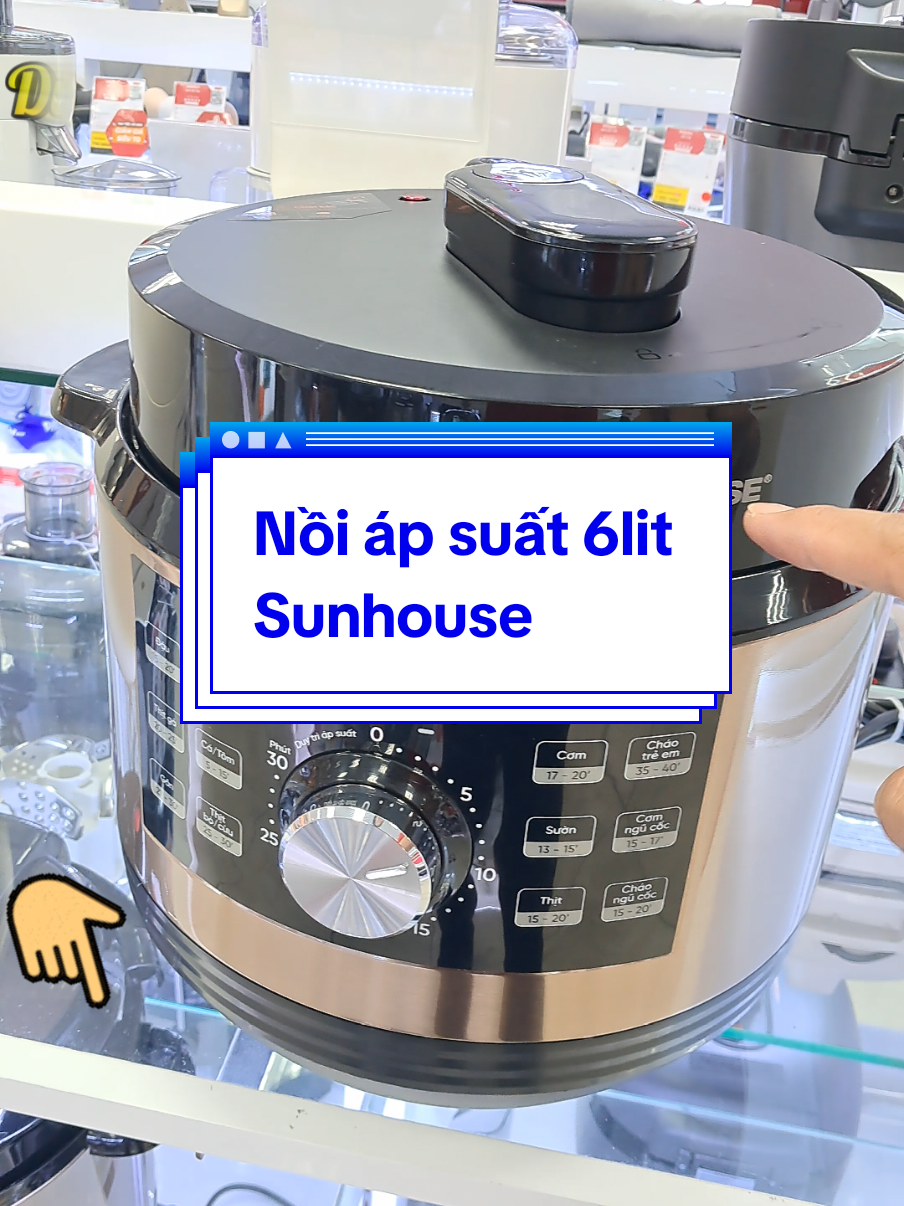 Nồi áp suất điện đa năng Sunhouse SHD1656 #xuhuong#tiktok#