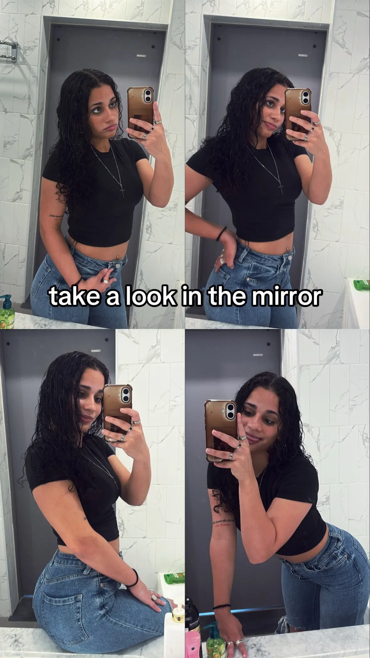 ig-@malianakoa #fyp #selflove #curlyhair #lumbeeindian #combatbarbie 