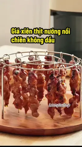 Xiên Thép Không Gỉ, 12 Cái, Cho Nồi Chiên Không Dầu#lampt #xienthepkhonggi #giatreothitnuongnoichienkhongdau #giadungtienich #fyp 