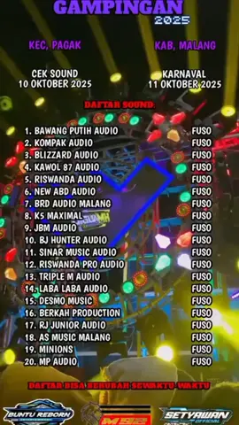 daftar saund yang sudah ready d All in gampingan  bolo#sinarmusikkediri #mahardikaproaudio #k5maximalaudio #bjhanteraudio #karnavalgampinganpagak2025 