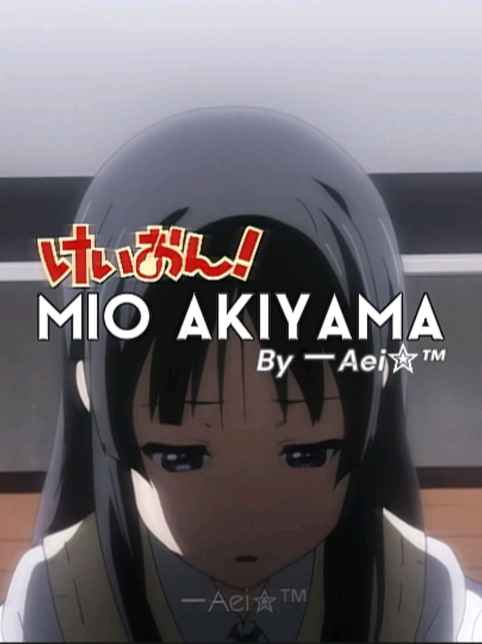 Mio Akiyama (K-On!) | Solitude Velocity #k_on #mioakiyama #peak #music #edits 