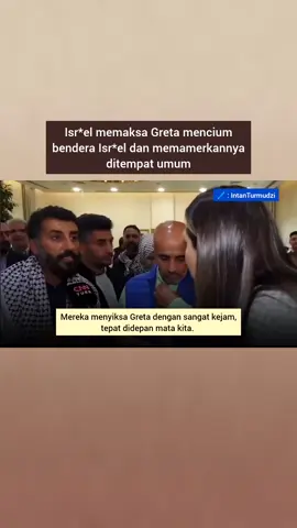 Aktivis Turki - Ersin Celik yang ikut tergabung dalam Global Sumud Flotilla memberikan kesaksiannya saat ditahan Isr*el  Ersin : “Mereka menyiksa Greta dengan sangat kejam tepat didepan mata kita. Mereka membuatnya merangkak. Mereka memaksanya mencium bendera Isr*el. Dan mereka memamerkannya ditempat umum.” #NewsUpdates #GlobalSumudFlotilla #BreakTheSiege #SolidaritywithPalestine #free🇵🇸 