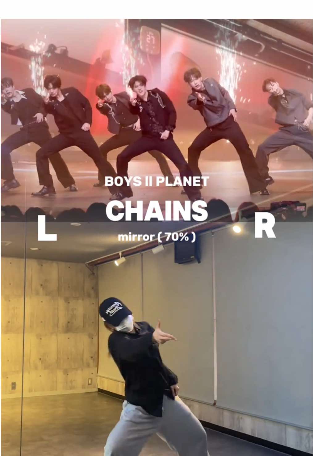 Chains / BOYS ll PLANET mirror (70%)  #boysplanet #dance #chains #fyp #kpop 