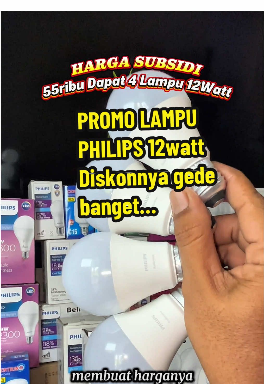 Promo Lampu Philips 12watt Beli 3 Gratis 1 totalnya dapat 4 buah lampu Diskonnya ga tanggung tanggung gede banget membuat harganya jadi jauh lebih murah… #promo #lampuphilips #beli3gratis1 #lampuled #promo1010 