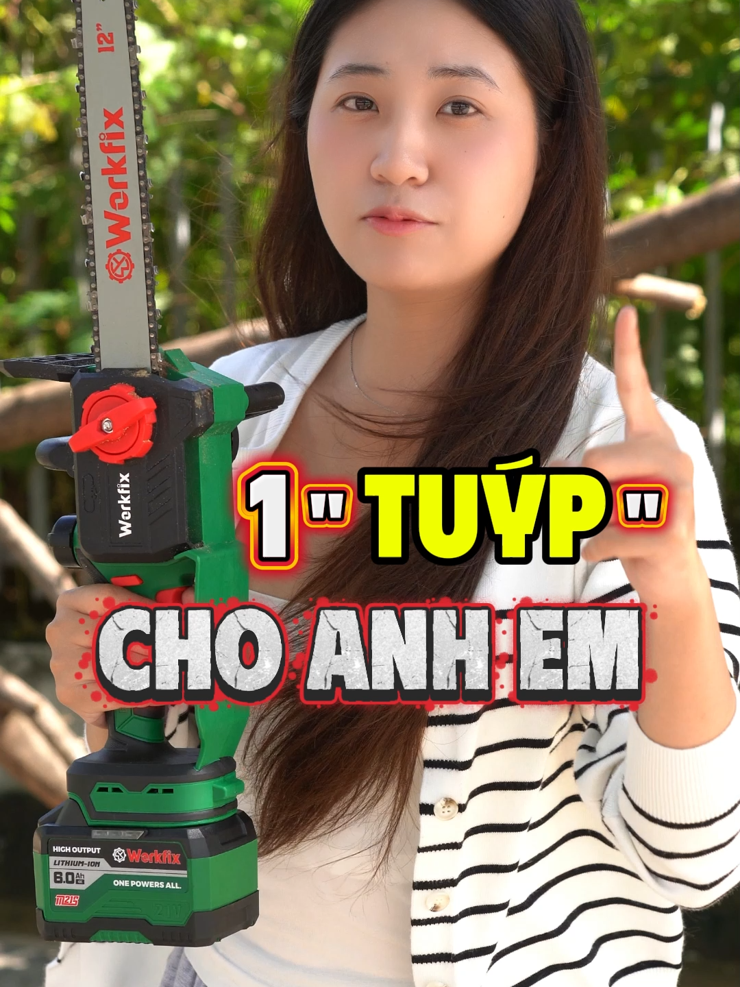 Cưa xích 12 inch Workfix bản mới không làm ae thất vọng!!! #xuhuong#cuapin #workfix